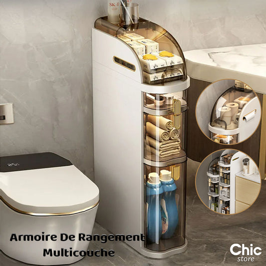 Armoire De Rangement Multicouche Multifonction Pour Cuisine Et Toilette
