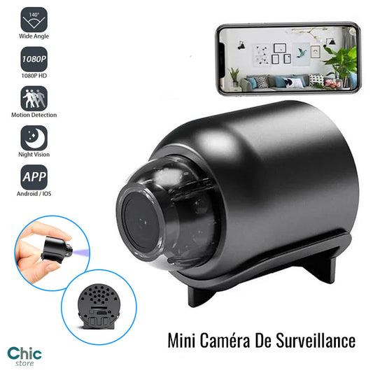 Mini Caméra De Surveillance Sans Fil Avec Enregistrement Audio Et Vidéo