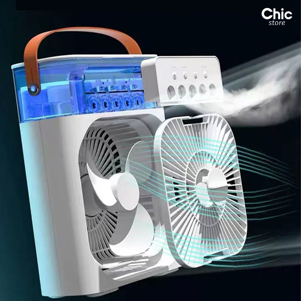 Mini Ventilateur Électrique Portable Mltifonctionnel 3 En 1 Pour Maison Et Bureau